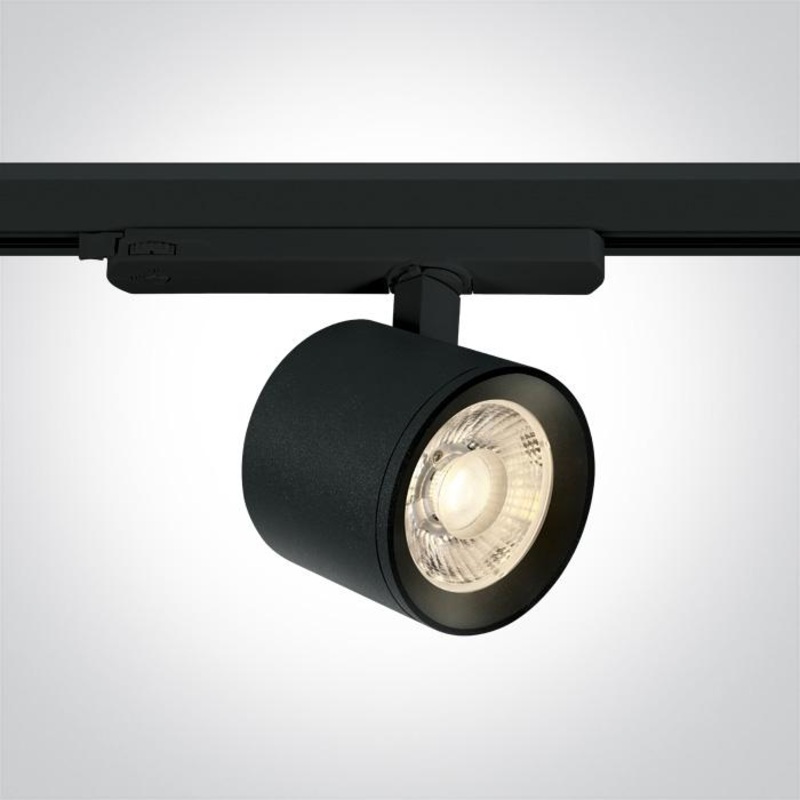 BLACK LED 20W CW TRACK SPOT 230V