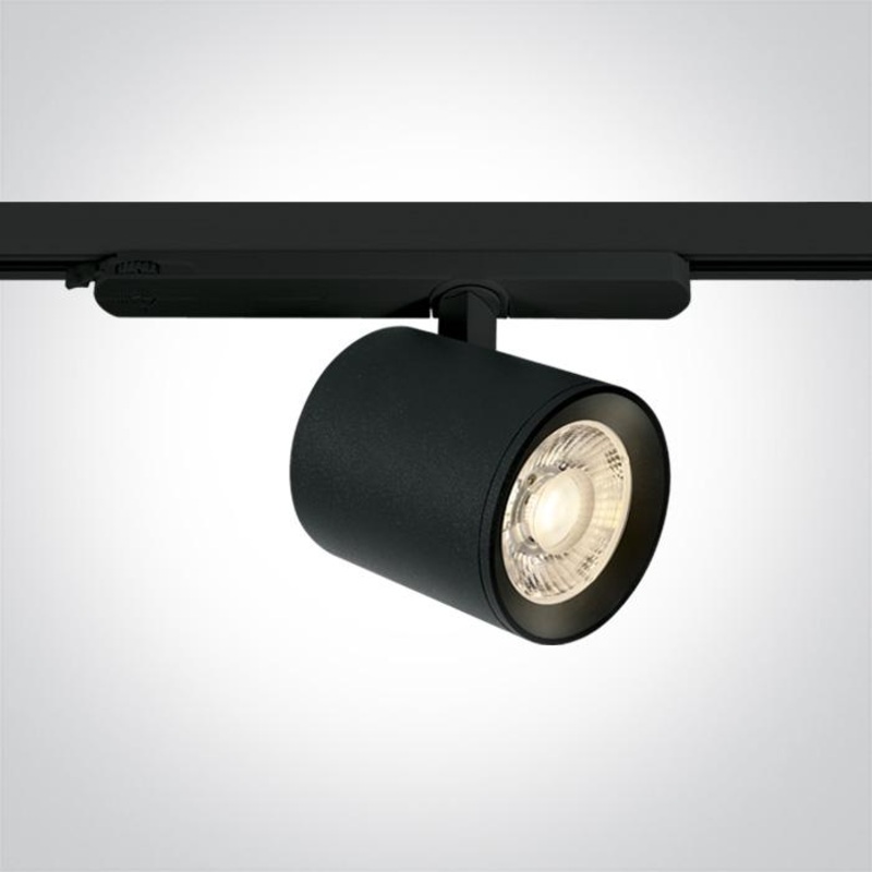 BLACK LED 30W CW TRACK SPOT 230V