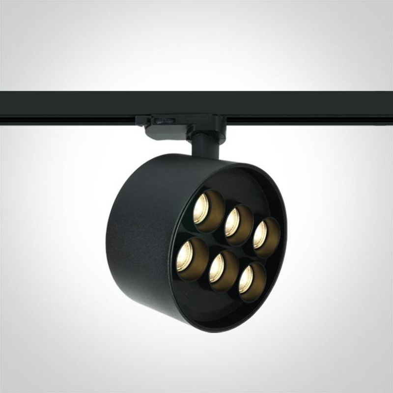 BLACK LED 36W TRACK SPOT WW IP20 230V DARK LIGHT