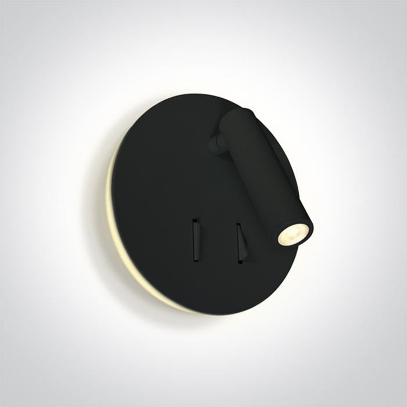 BLACK LED 3W + 5W BACK LIGHT WW IP20 230V