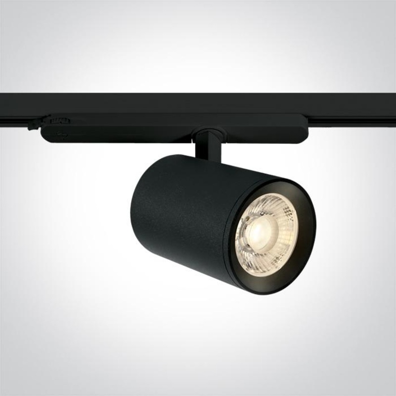 BLACK LED 40W CW TRACK SPOT 230V