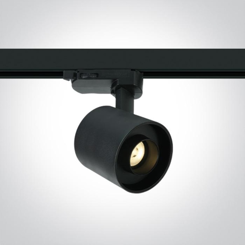 BLACK LED 6W TRACK SPOT WW IP20 230V DARK LIGHT