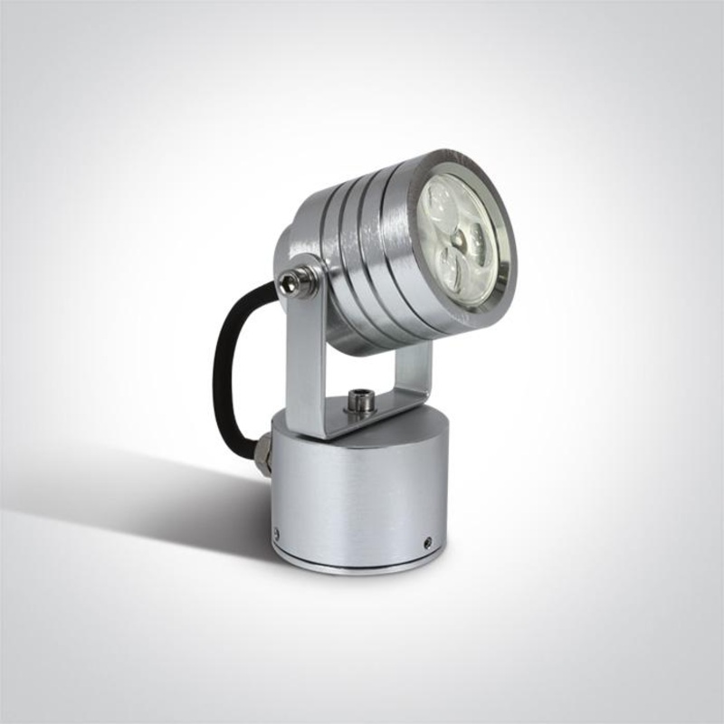CHROME LED 3x1w DL SPOT/BASE IP54
