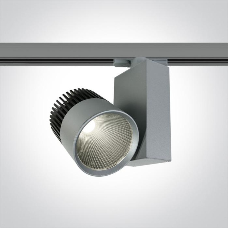 GREY COB LED 30W CW TRACK SPOT 230v