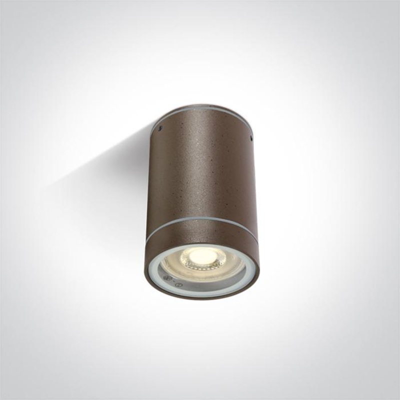 RUST BROWN CYLINDER GU10 10w IP54