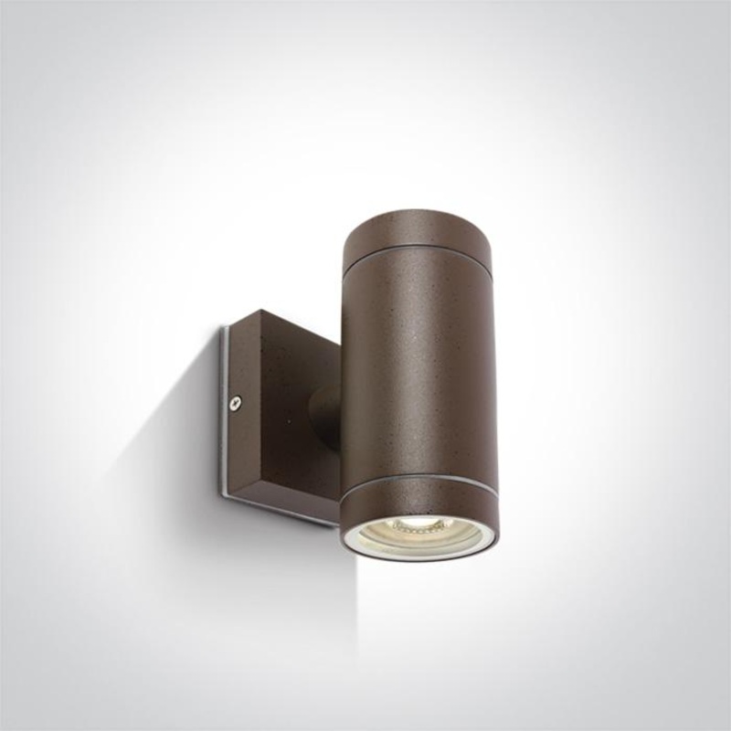 RUST BROWN WALL 2xGU10 10w IP54
