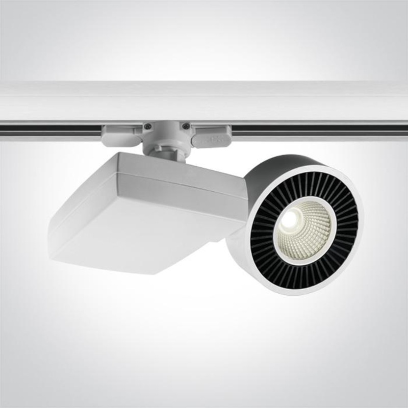 WHITE COB LED 15w CW TRACK SPOT 45deg 230v