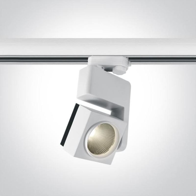 WHITE COB LED 25w WW 45deg TRACK SPOT 100-240v