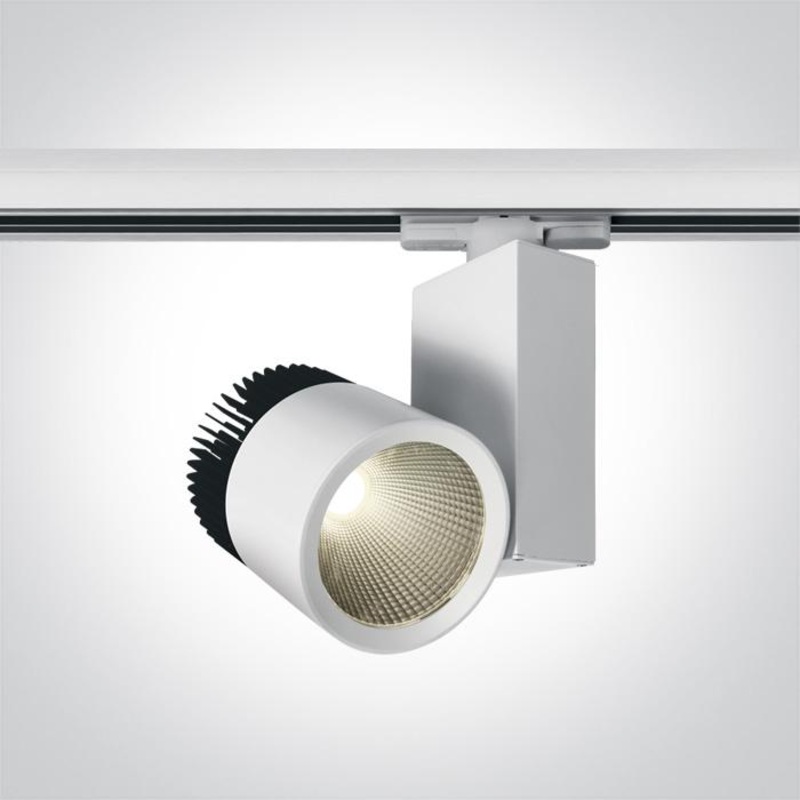 WHITE COB LED 45W WW TRACK SPOT 230v