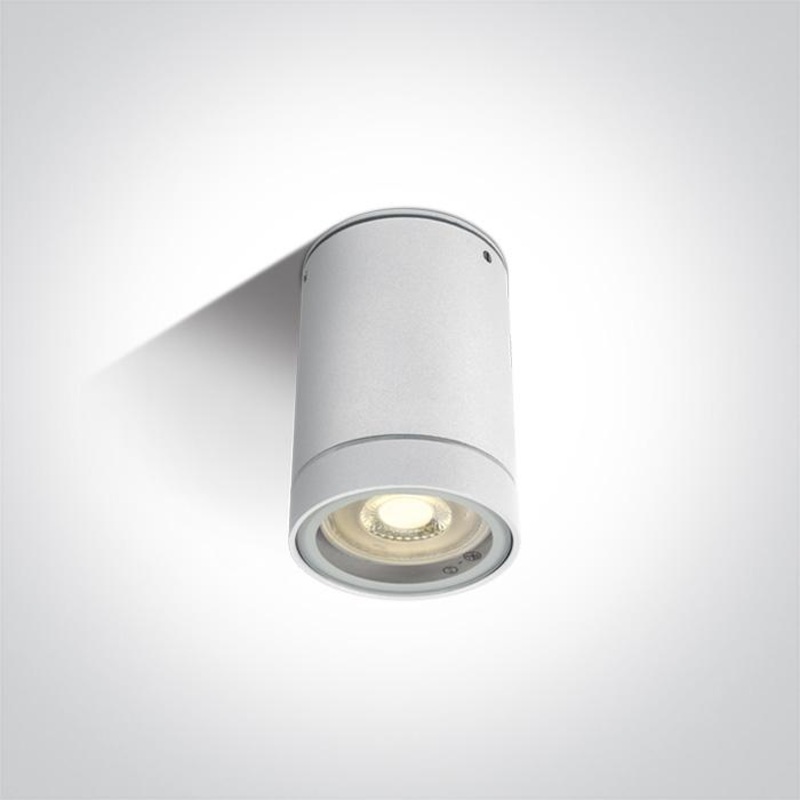 WHITE CYLINDER GU10 10w IP54