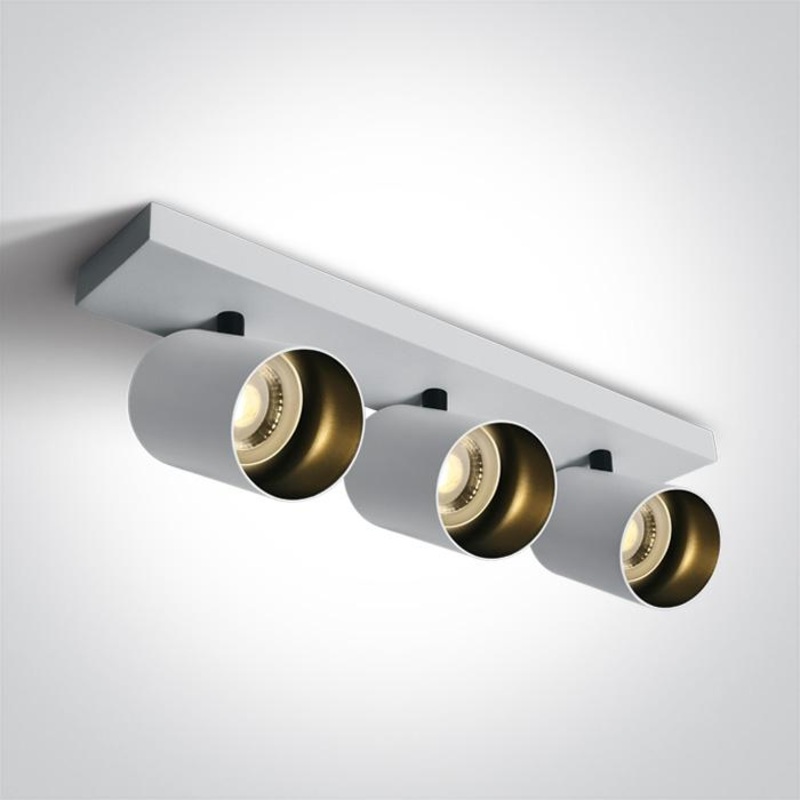 WHITE GU10 3x10W DARK LIGHT