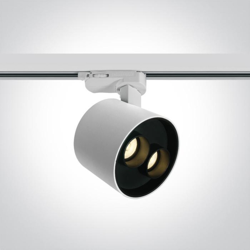 WHITE LED 12W TRACK SPOT WW IP20 230V DARK LIGHT