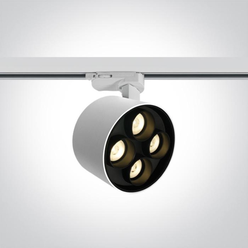 WHITE LED 24W TRACK SPOT WW IP20 230V DARK LIGHT