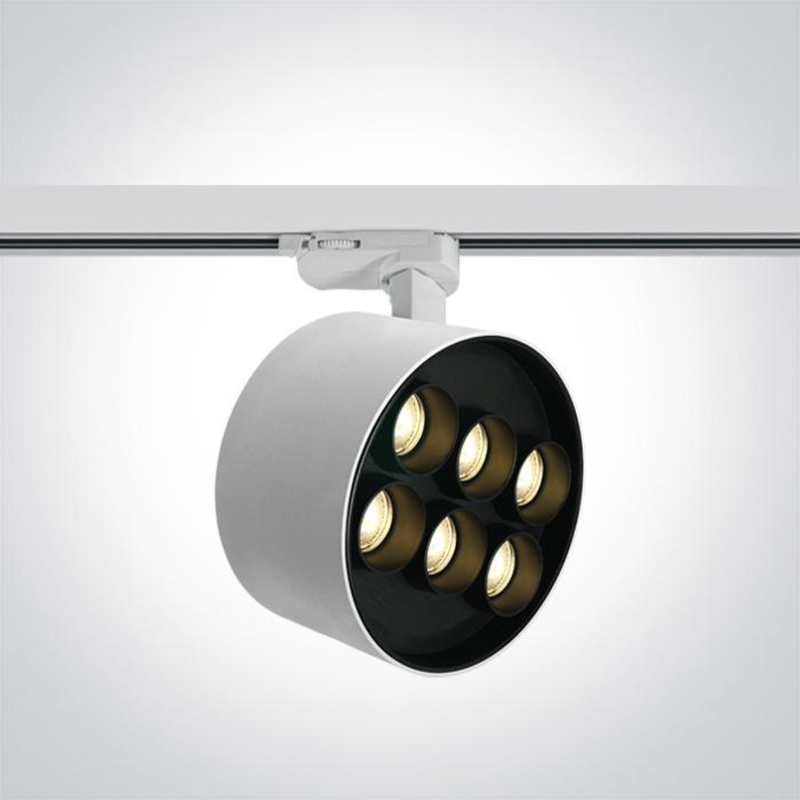 WHITE LED 36W TRACK SPOT WW IP20 230V DARK LIGHT