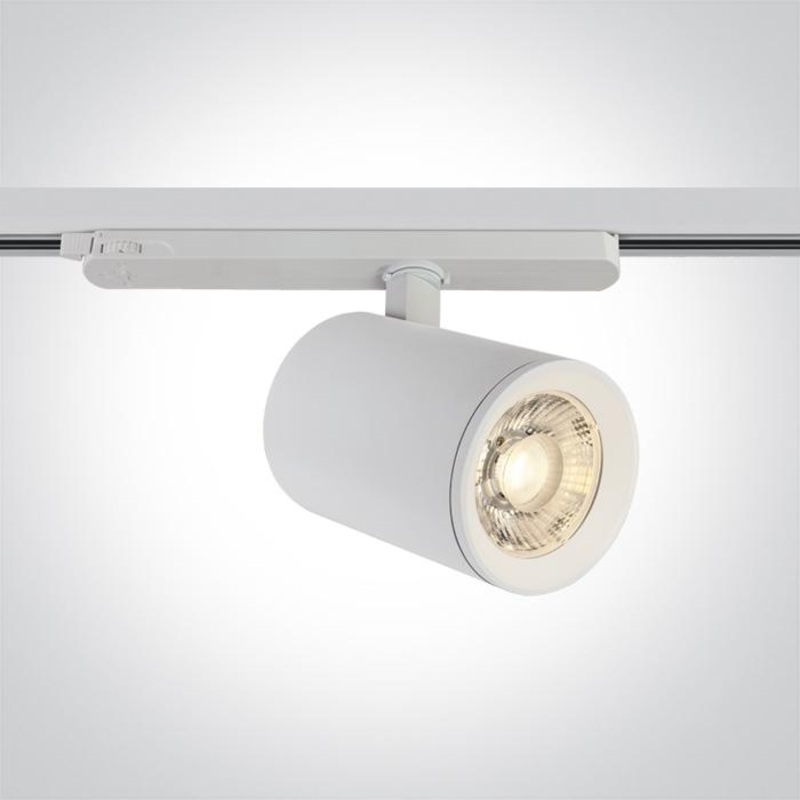 WHITE LED 40W CW TRACK SPOT 230V