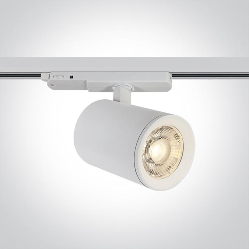 WHITE LED 40W CW TRACK SPOT 230V DIMMABLE