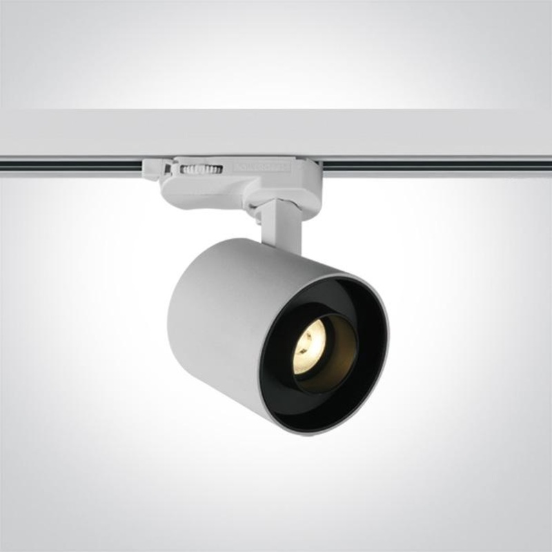 WHITE LED 6W TRACK SPOT WW IP20 230V DARK LIGHT