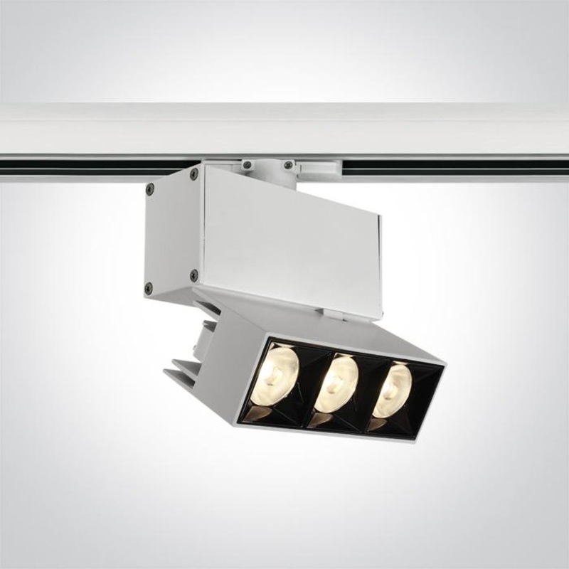 WHITE TRACK LIGHT ADJUSTABLE 12W WW 38deg IP20 230V
