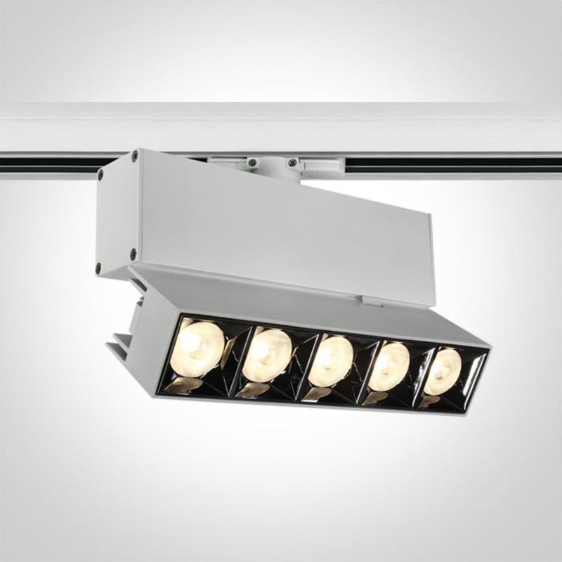 WHITE TRACK LIGHT ADJUSTABLE 20W WW 38deg IP20 230V