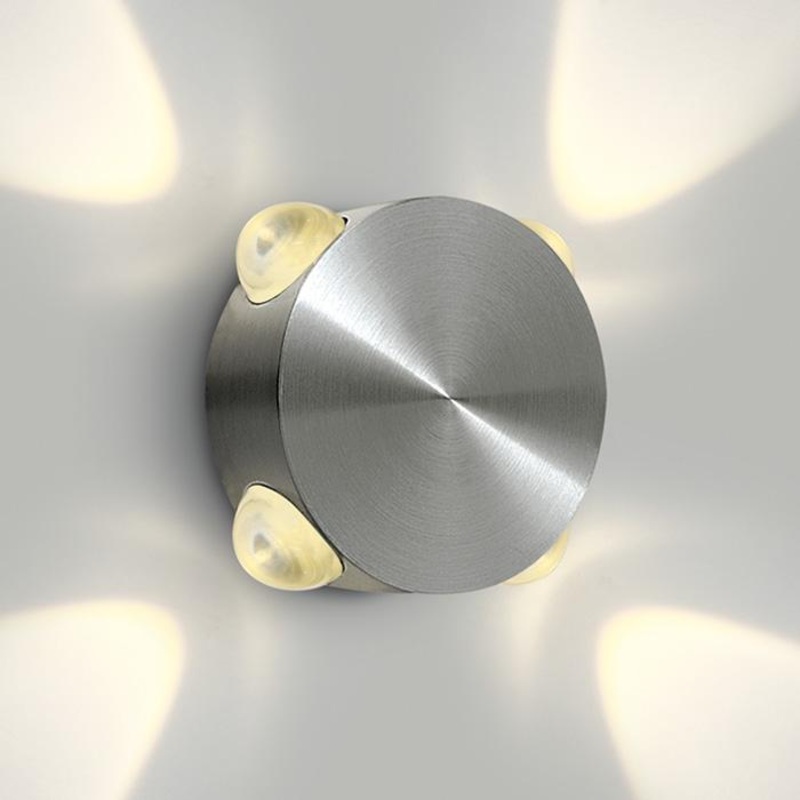 ALUMINIUM WALL LED 4×1,5w WW IP54