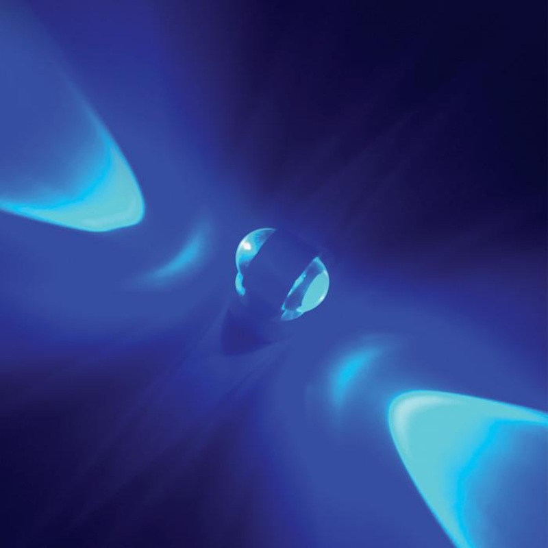 ALUMINIUM WALL LED BLUE 2x1w IP54
