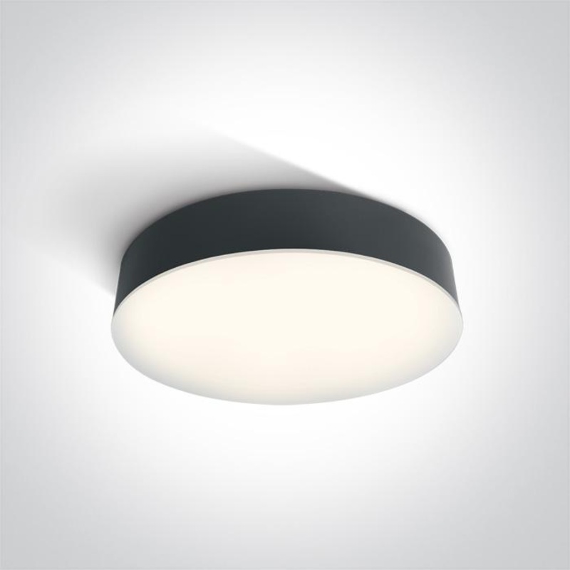 ANTHRACITE LED PLAFO 21W CW IP65 230V