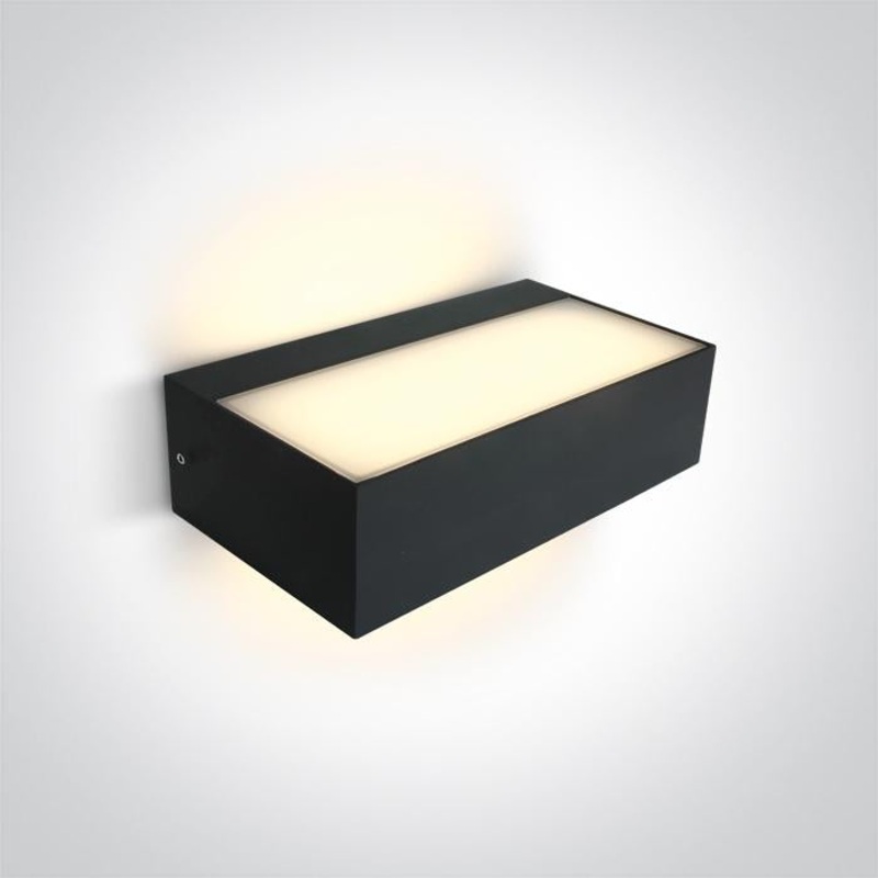 ANTHRACITE LED WALL LIGHT 2×4,5W WW IP54 230v