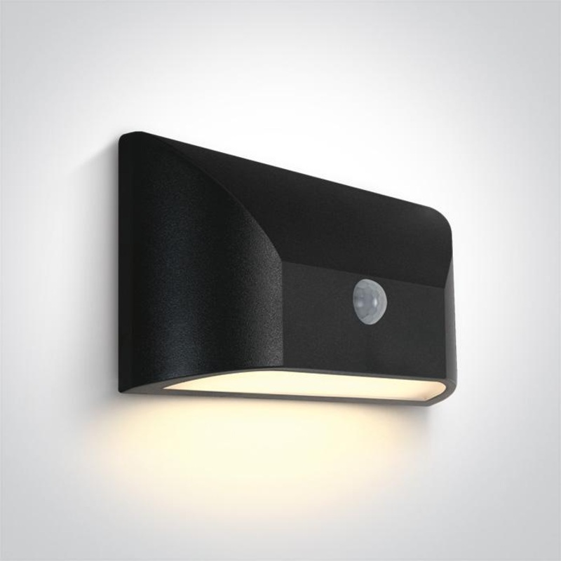 ANTHRACITE LED WALL LIGHT 6W WW IP65 230V SENSOR