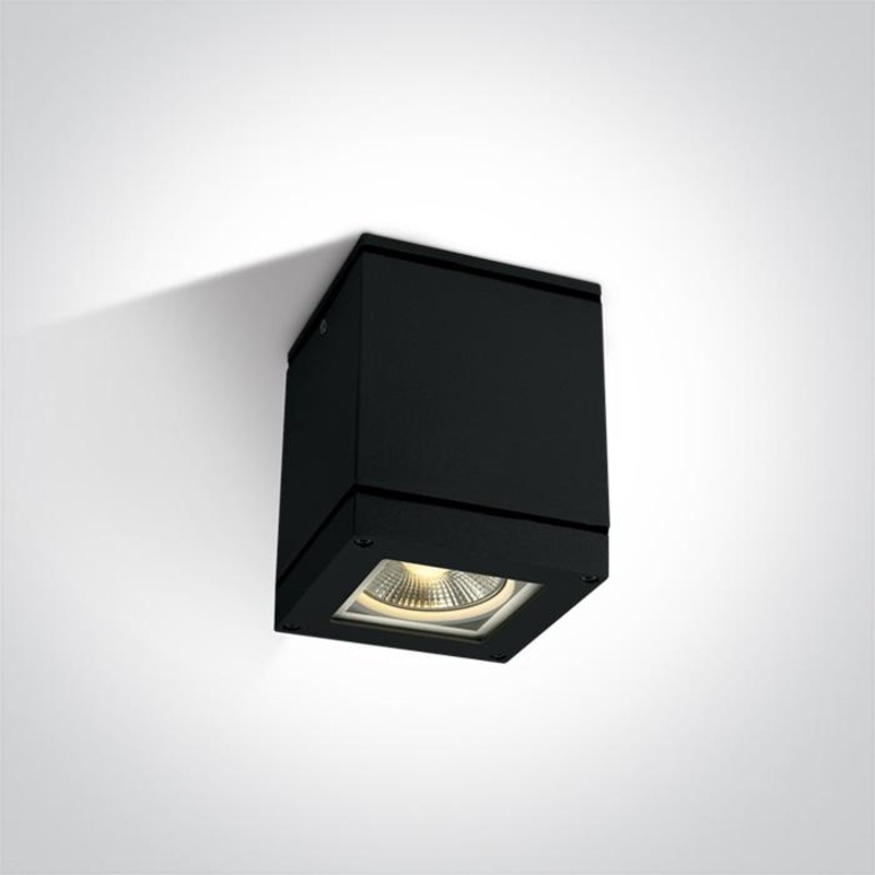 BLACK SQUARE CEIL PAR30 20W IP54