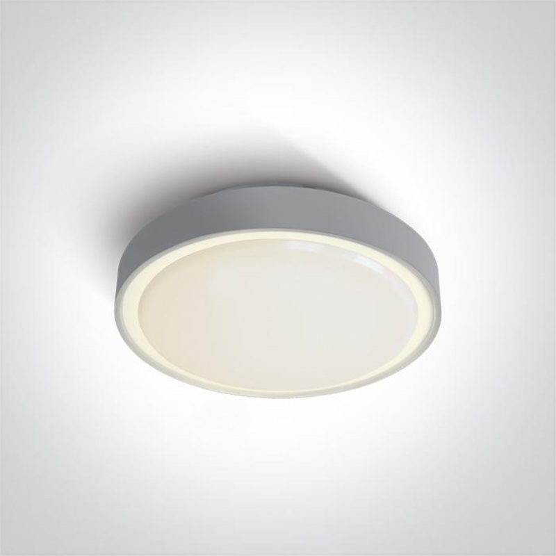 GREY LED PLAFO 24w WW IP65 230v