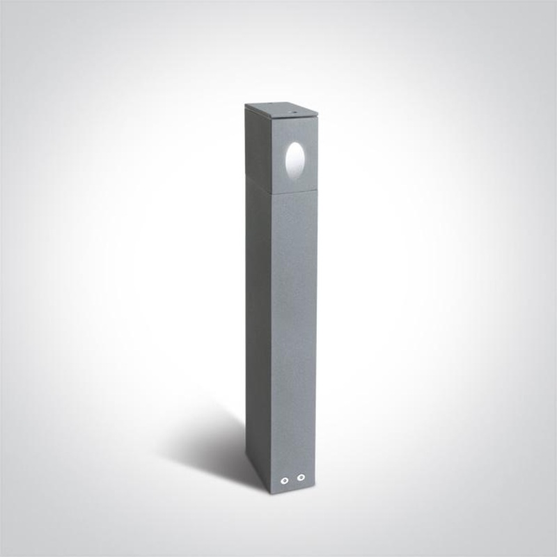 GREY POLE 65cm 2x3w LED DL IP54