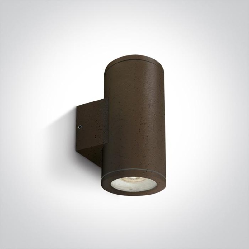 RUST BROWN WALL GU10 2x10W IP54