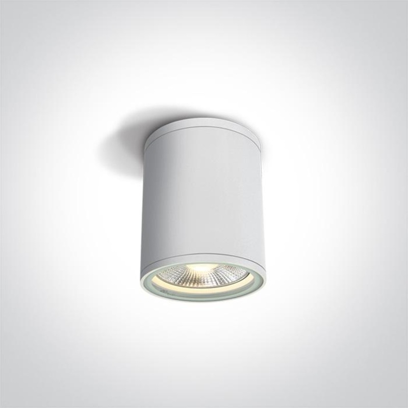 WHITE CYLINDER PAR30 E27 20W IP54