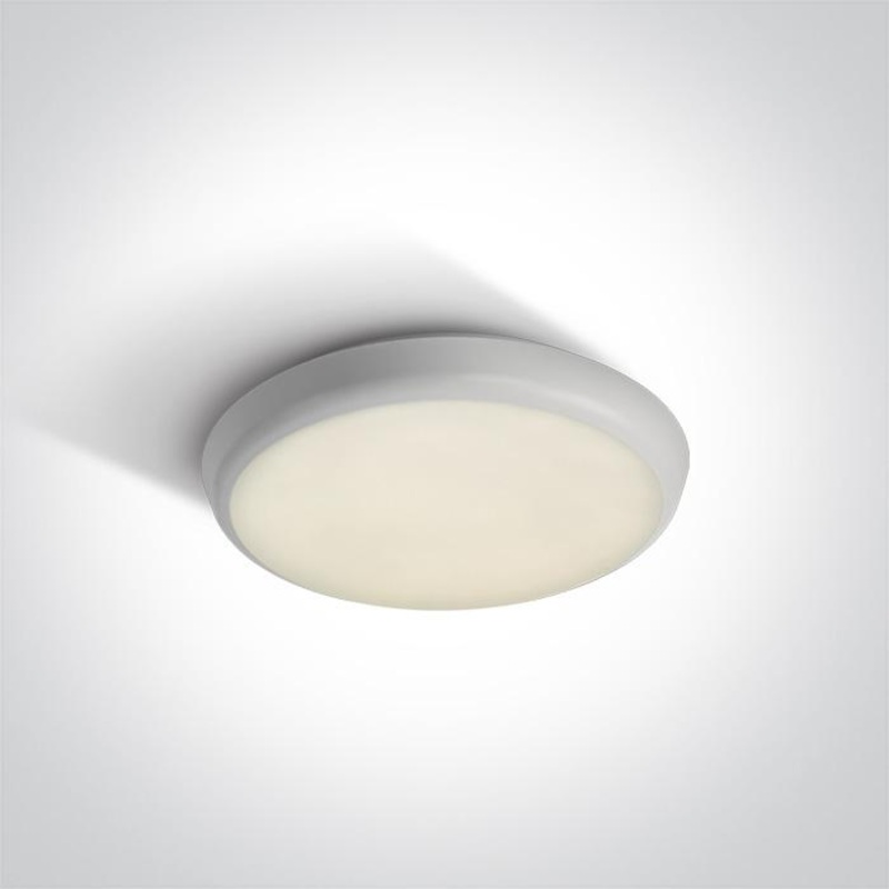 WHITE LED PLAFO 12W CW IP54 230V