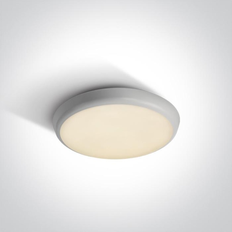 WHITE LED PLAFO 12W WW IP54 230V