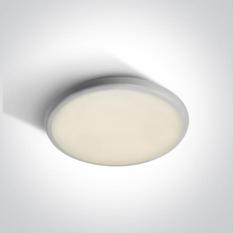 WHITE LED PLAFO 25W CW IP54 230V SENSOR 120s
