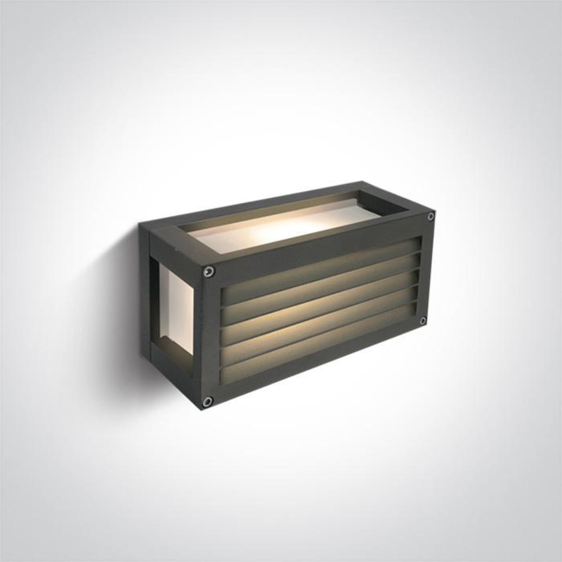 ANTHRACITE LED 7W WALL LIGHT WW IP54 230V