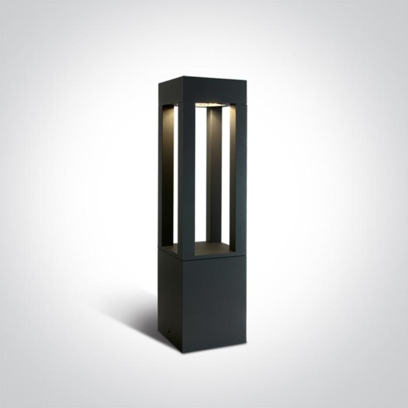 ANTHRACITE LED BOLLARD 60cm 22W WW IP65 230V