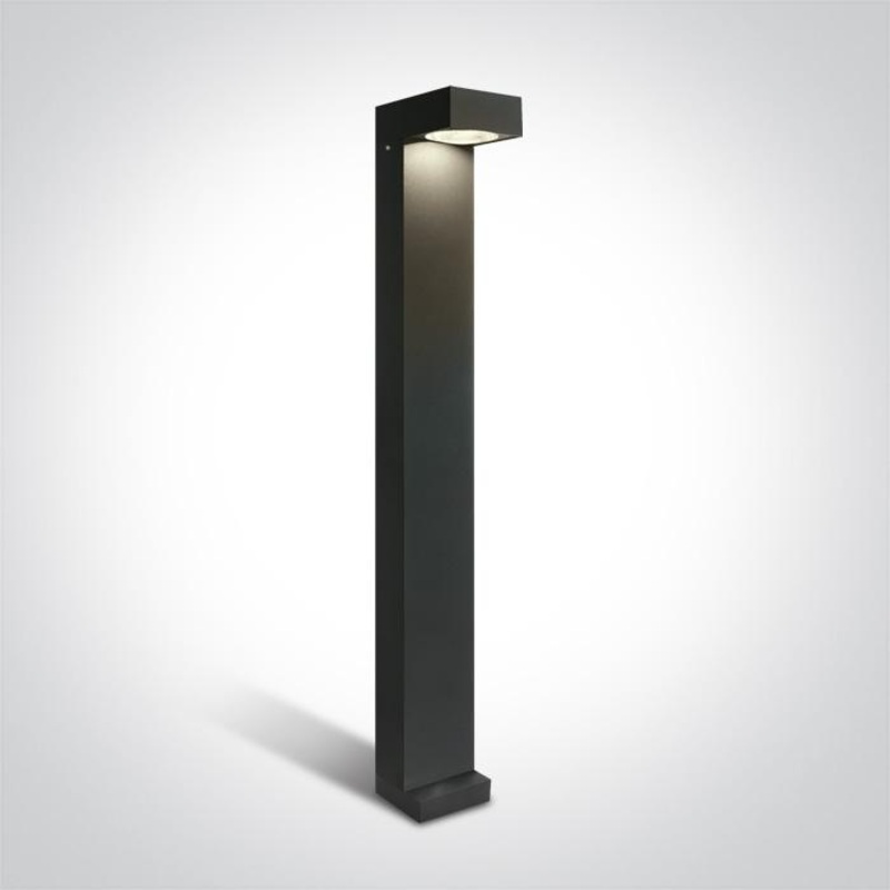 ANTHRACITE LED BOLLARD 70cm 6W CW IP65 230V