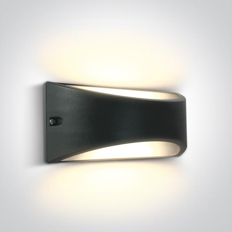 ANTHRACITE LED WALL LIGHT 10W WW IP54 230V