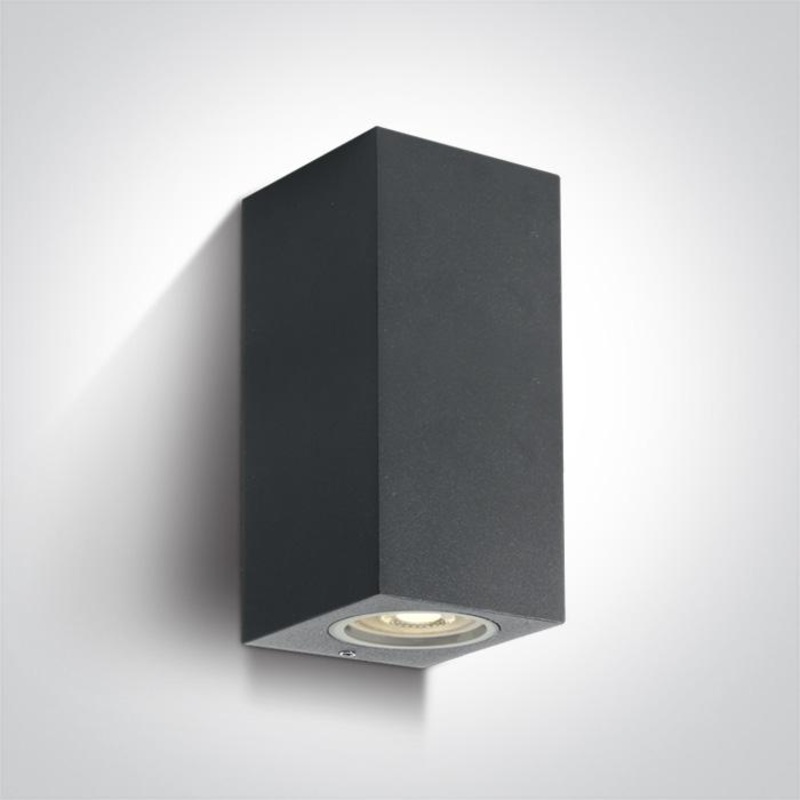 ANTHRACITE WALL LIGHT GU10 2x10W IP65