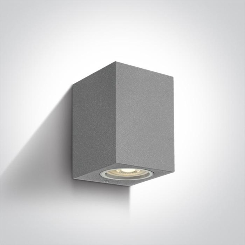 GREY WALL LIGHT GU10 10W IP65