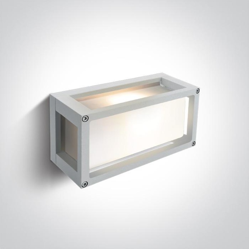 WHITE E27 12W WALL LIGHT IP54