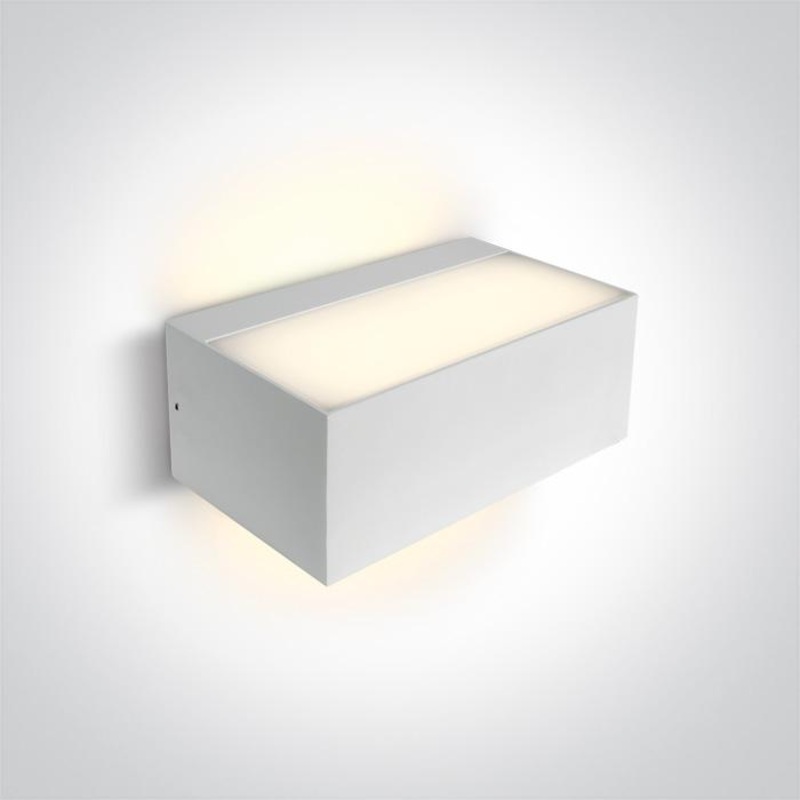 WHITE E27 WALL LIGHT 12W IP65 100-240V