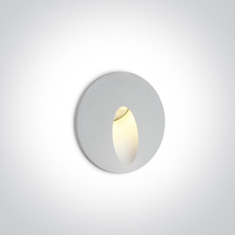 WHITE RECESSED IP54 1x3w WW 100-240V
