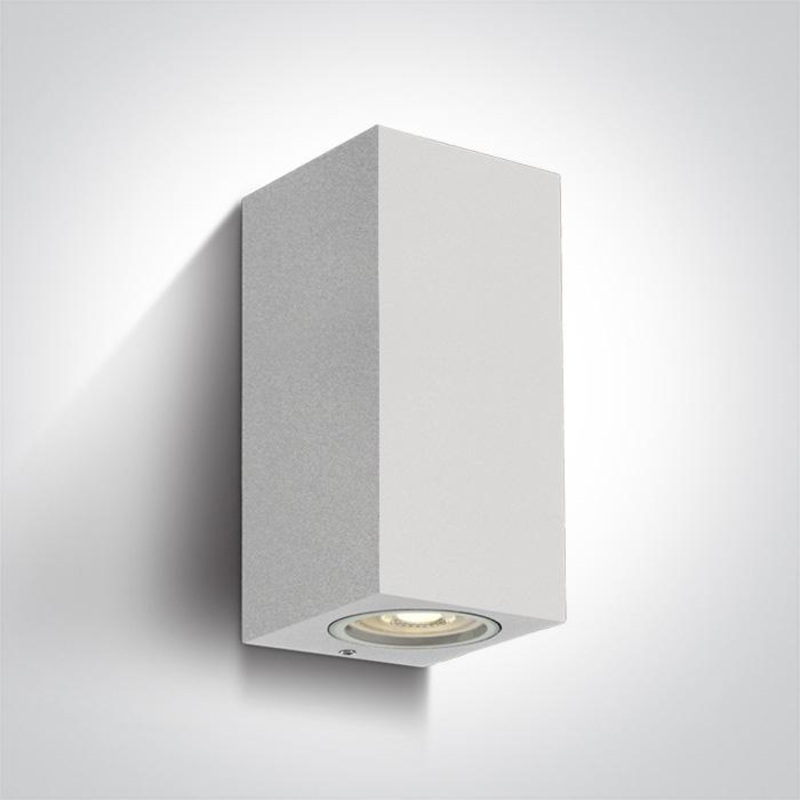 WHITE WALL LIGHT GU10 2x10W IP65