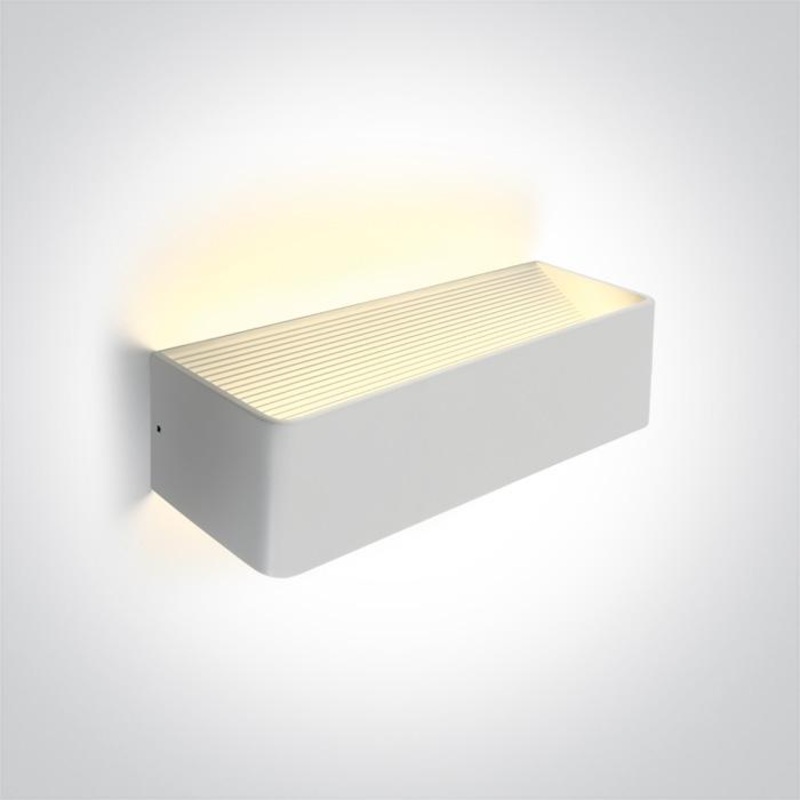 WHITE WALL LIGHT LED 12W WW IP20 230V