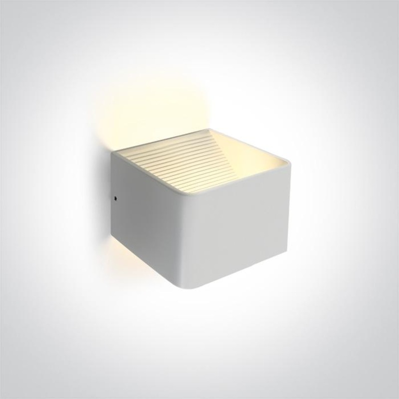 WHITE WALL LIGHT LED 6W WW IP20 230V