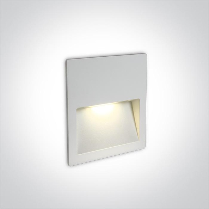 WHITE WALL RECESSED LED 4W IP65 DARK LIGHT 100-240V