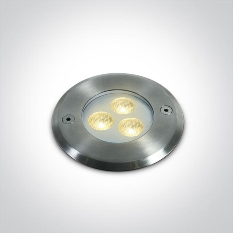 3x1W LED WW SS316 IP68 RECESSED UNDERWATER 24V